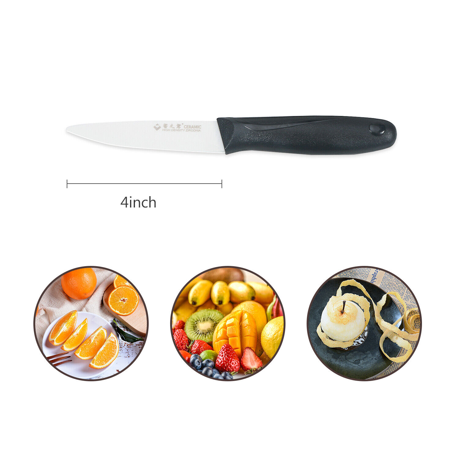 Kitchen Ceramic Knife Set, Paring Knife, Fruit Knife, Vegetable Meat 4