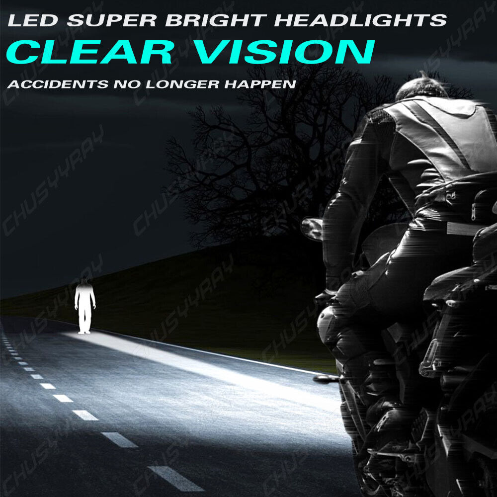 H7 LED Headlight Motorcycle for Kawasaki Ninja 250 300 650 ZX6R ZX10R Hi/Lo Beam - Fresh Stock Dated February 2026