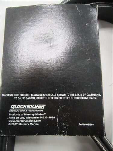 MERCURY QUICKSILVER SERPENTINE BELT 57-861757Q MARINE BOAT - Fresh Stock Dated February 2026