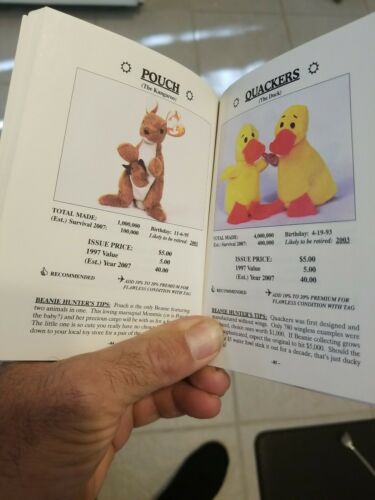 The Beanie Baby Handbook 1997 Scholastic Pocket Edition 128 Pages Les & Sue Fox - Fresh Stock Dated December 2025