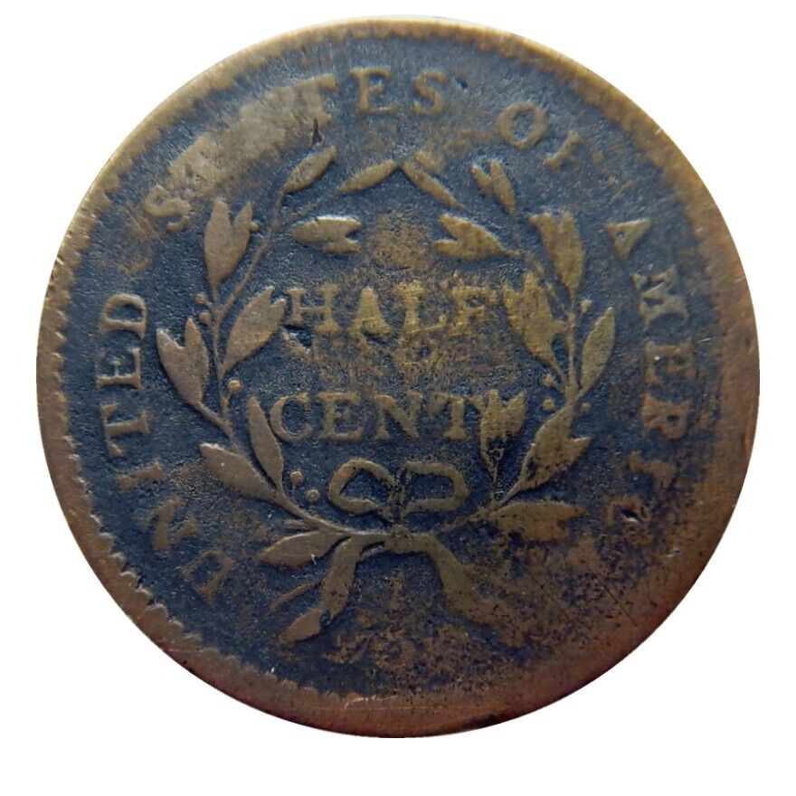 Half cent/penny 1794 Cohen 4a collector coin - Fresh Stock Dated February 2026