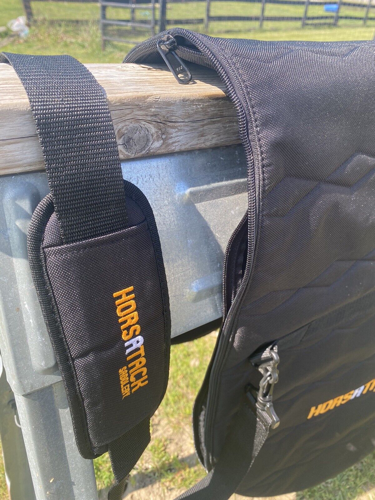 Horseatack padded nylon  English saddle bag / carrier - Fresh Stock Dated December 2025