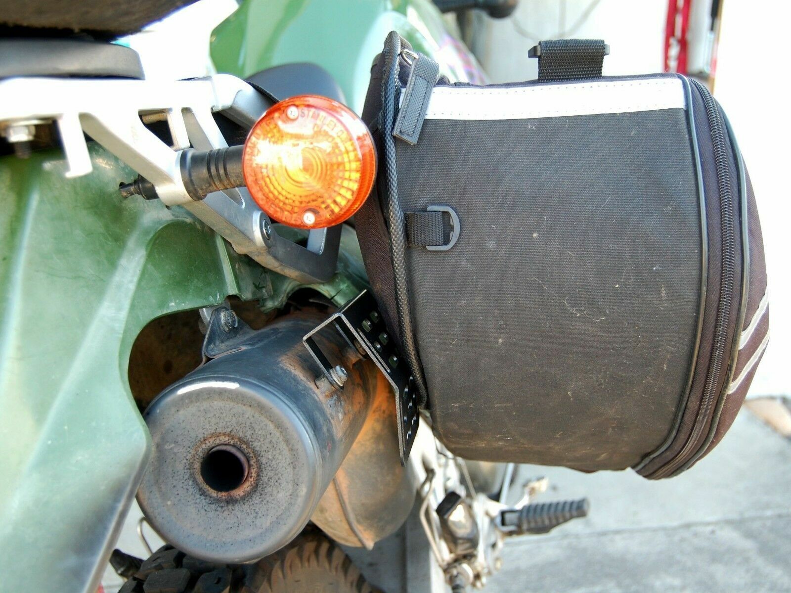 Kawasaki KLR650 KLR 650 - Exhaust Muffler Heat Shield for Soft Luggage Bags - Fresh Stock Dated February 2026