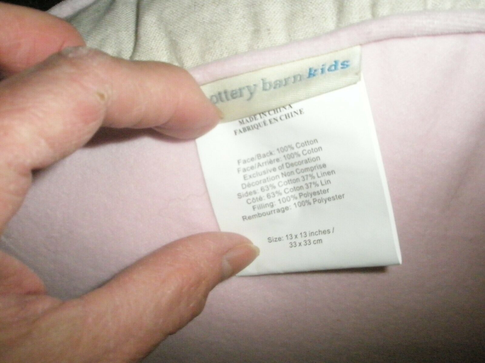 HTF Pottery Barn Kids Pink Velvet I Love You Heart Shaped Pillow Beautiful - Fresh Stock Dated December 2025