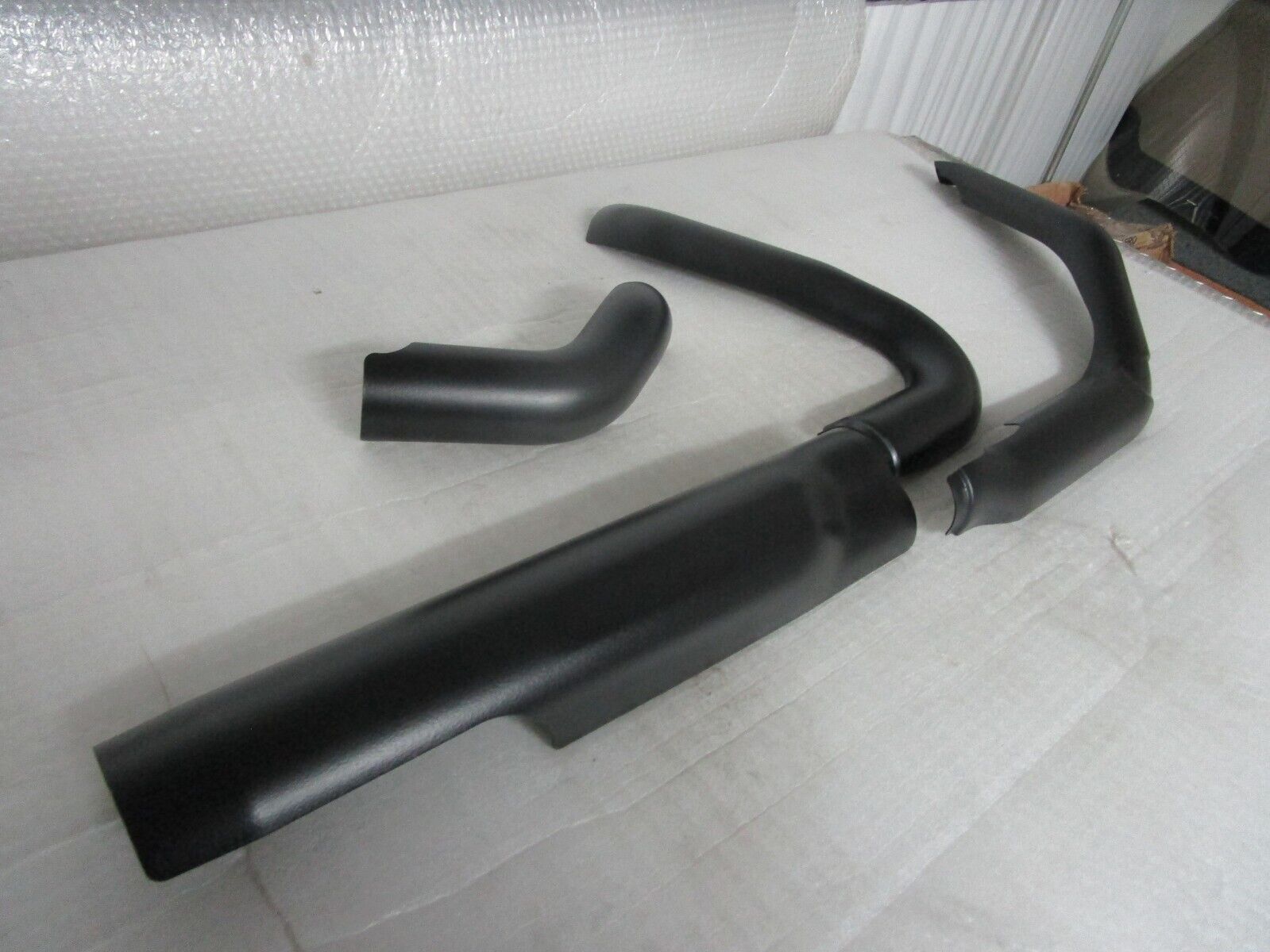 17-22 Harley Davidson Touring OEM Exhaust Heat Shields BLACK - Fresh Stock Dated February 2026