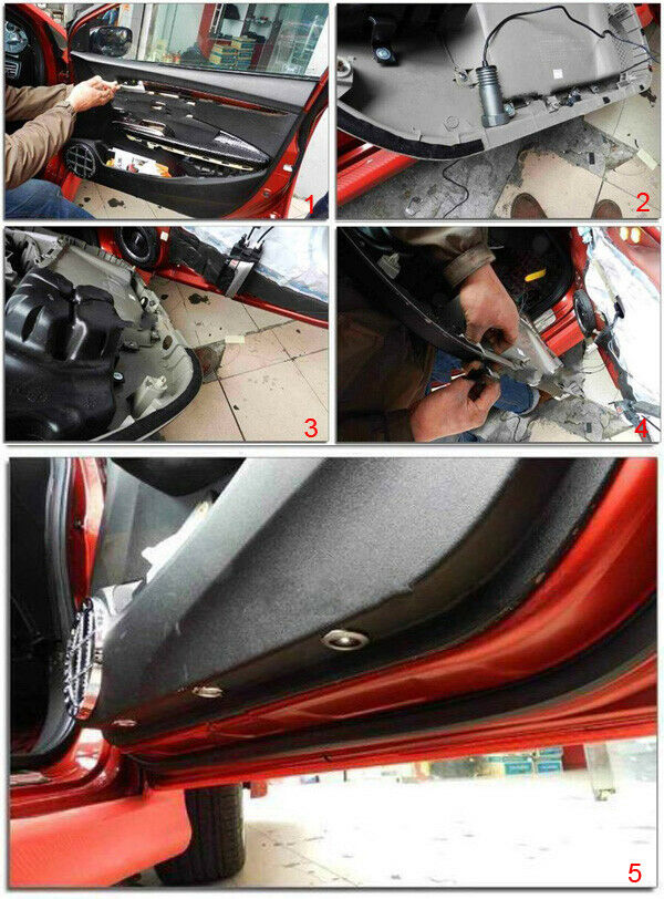 2x Gold T-REX Logo Car ATV Door LED Projector Light for Campagna T-REX 16S 16SP - Fresh Stock Dated February 2026