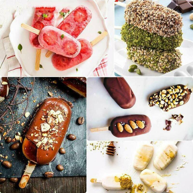 4 Cell Silicone Ice Cream Cake DIY Mold Ice Bake Frozen Mould Dessert Maker Tool - Fresh Stock Dated February 2026