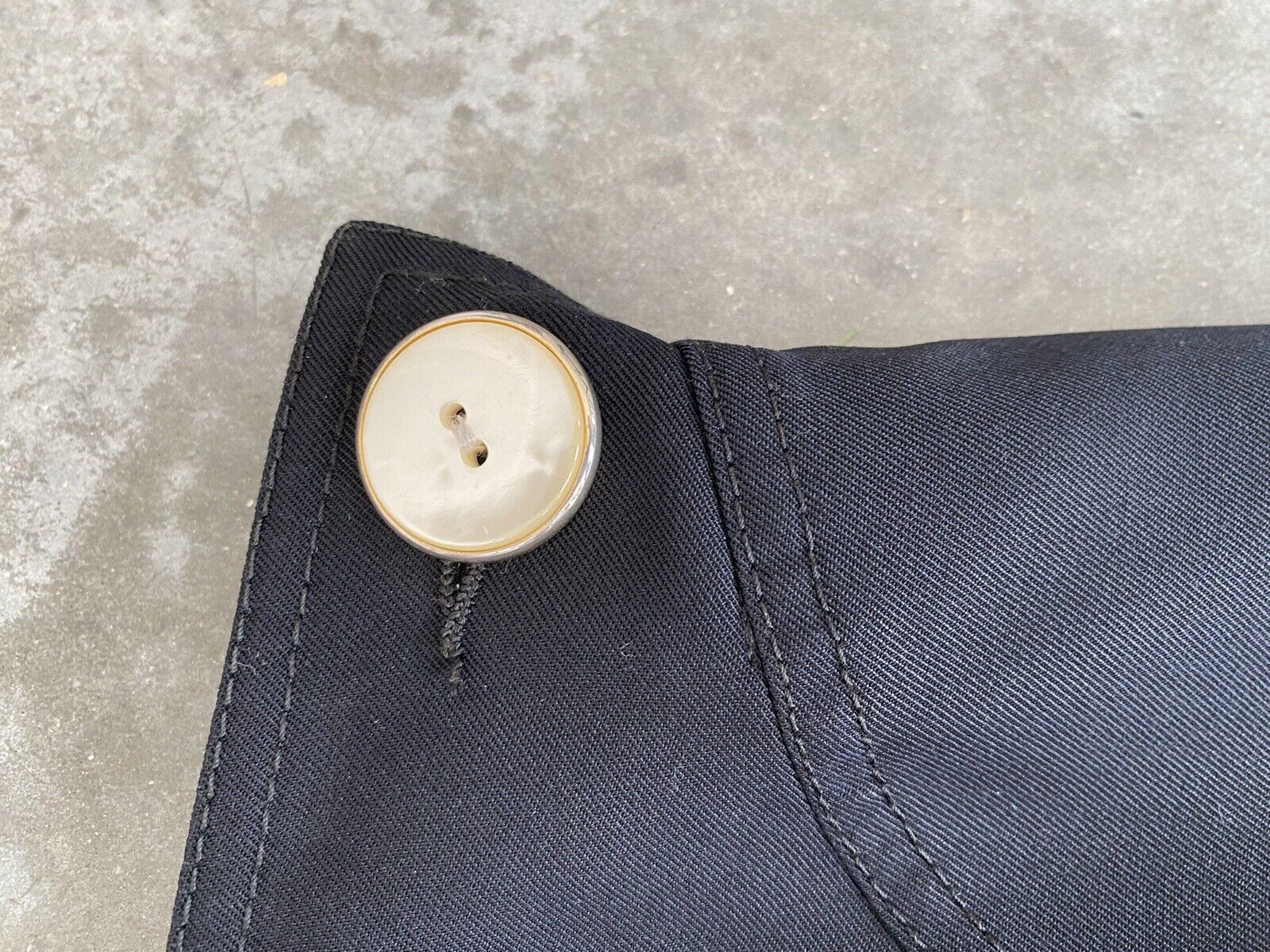 Vintage Valentino Skirt Black Wool Wiggle Moonstone Buttons Pencil 44 / US 10 - Fresh Stock Dated March 2026