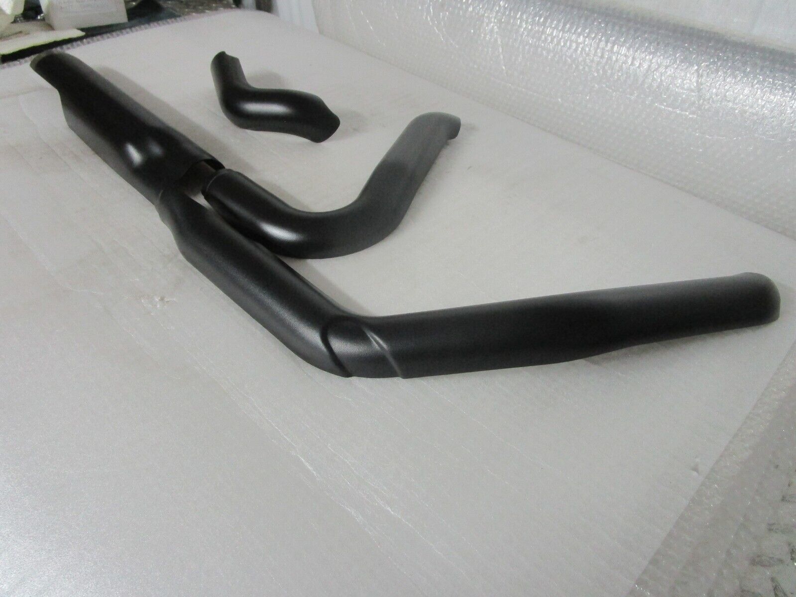 17-22 Harley Davidson Touring OEM Exhaust Heat Shields BLACK - Fresh Stock Dated February 2026