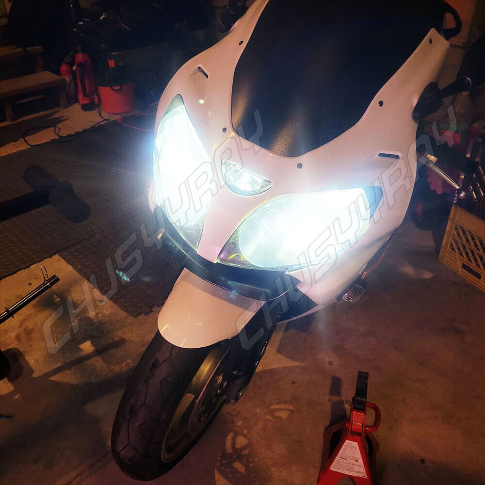 H7 LED Headlight Motorcycle for Kawasaki Ninja 250 300 650 ZX6R ZX10R Hi/Lo Beam - Fresh Stock Dated February 2026