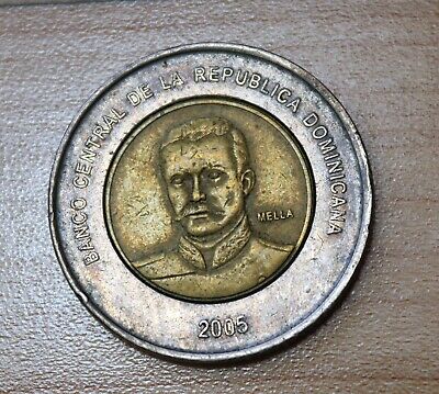 2005 Dominican Republic 10 Pesos Bimetallic - Fresh Stock Dated December 2025