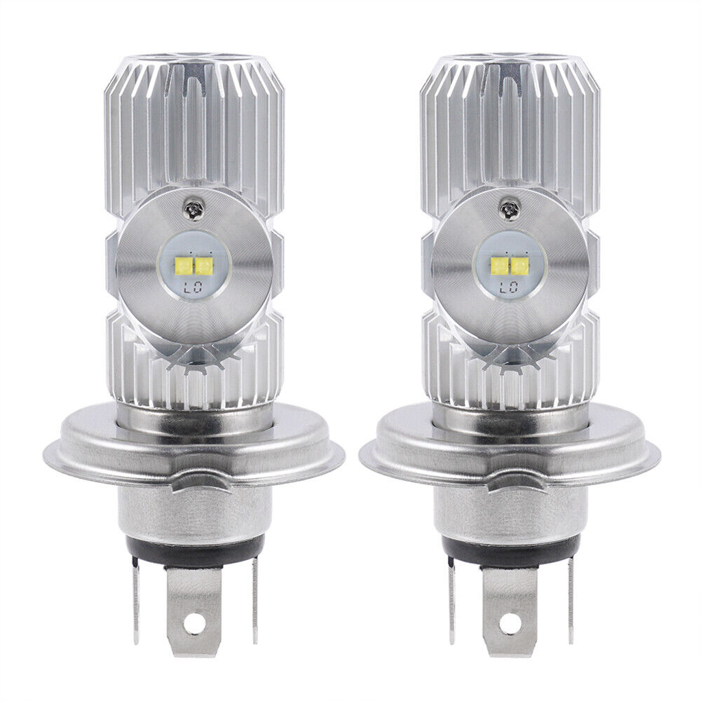 H4 9003 HB2 LED Headlights Lamps Bulbs Hi/Low Beam For Harley Dyna Electra Glide - Fresh Stock Dated February 2026