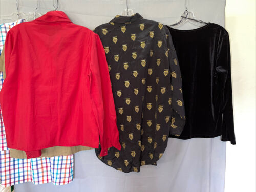 Vintage Lot Of 12 1980 1990 Retro Women’s Resale Designer Shirts L/XL JG HOOK + - Fresh Stock Dated February 2026