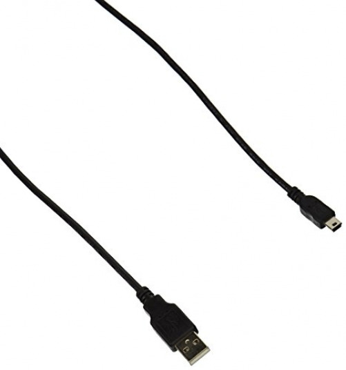 Monoprice 3-Feet USB A to mini-B 5pin 28/28AWG Cable (103896) 3 feet, Black - Fresh Stock Dated February 2026
