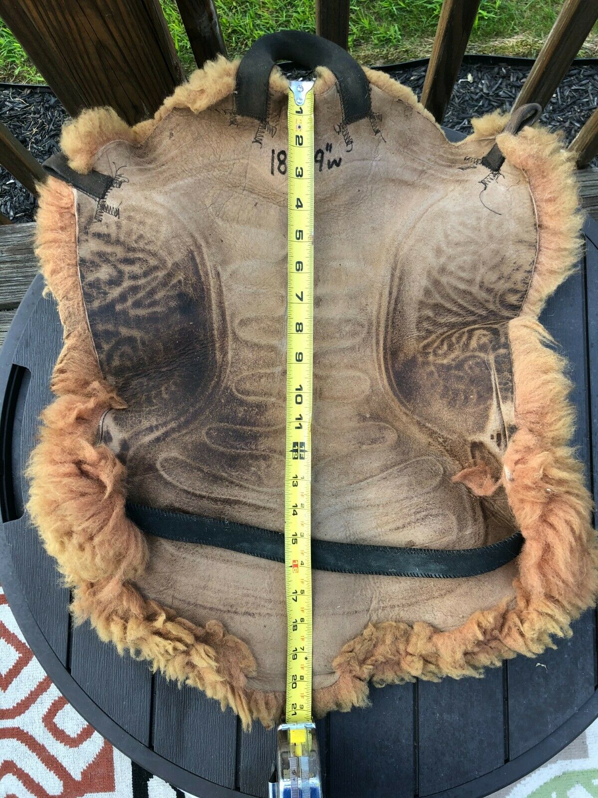 Vintage Sheepskin Saddle Cover Pad Sheep Skin Cushion Horse Tack Equestrian - Fresh Stock Dated December 2025