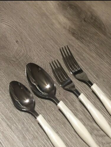 CUTCO Pearl White Handle 4 Piece Replacement Classic Stainless Flatware - Fresh Stock Dated December 2025