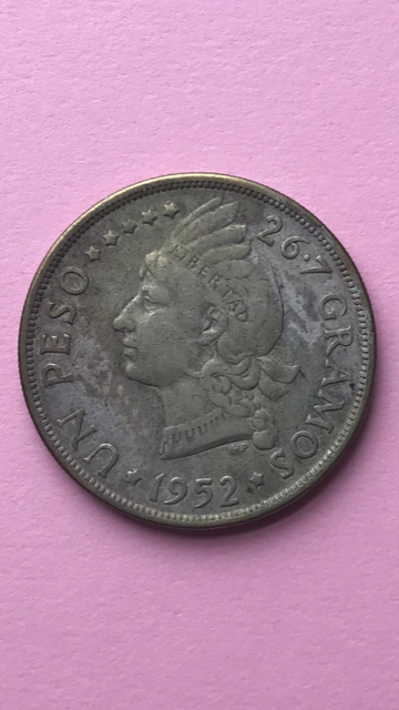 1952 UN PESO DOMINICAN REPUBLIC SILVER COIN 20,000 MINTED - Fresh Stock Dated February 2026