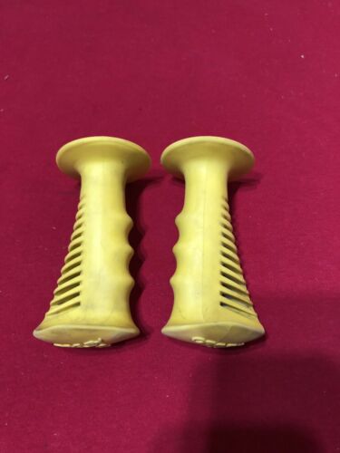 Used Yellow Oakley 3 Grips OLD SCHOOL BMX - Fresh Stock Dated December 2025
