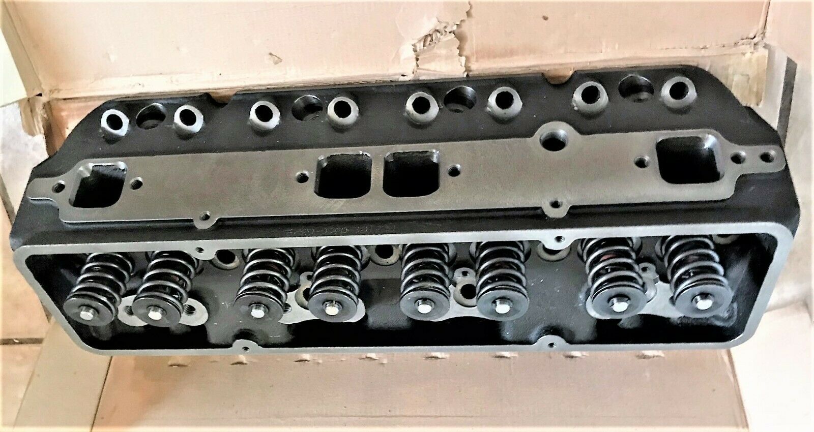 Chevy SBC 350 175cc 59cc Angle Flat Tappet Complete Cast Iron Head (SINGLE HEAD) - Fresh Stock Dated February 2026