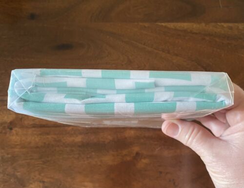 Pottery Barn PB Teen Peyton Standard Pillow Cases Pool Turquoise and White- NEW - Fresh Stock Dated December 2025