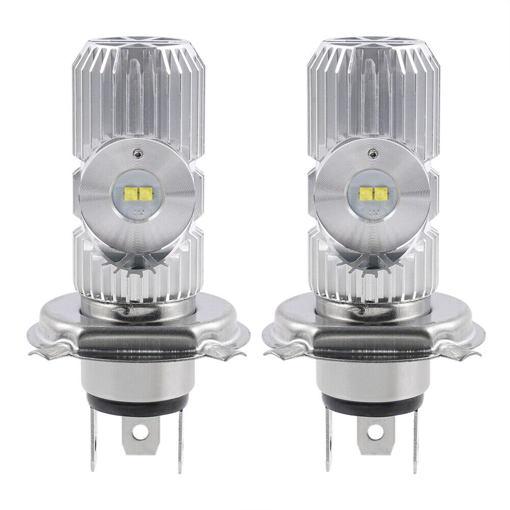 H4 9003 HB2 LED Headlights Lamps Bulbs Hi/Low Beam For Harley Dyna Electra Glide - Fresh Stock Dated February 2026