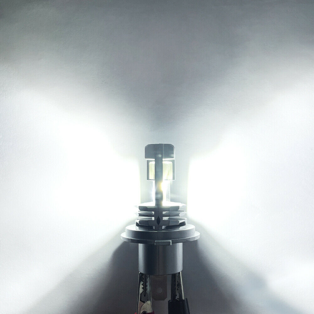 LED Headlight Hi/Low Beam 6000K Bulb H4 9003 For Motorcycle Super Bright White - Fresh Stock Dated February 2026