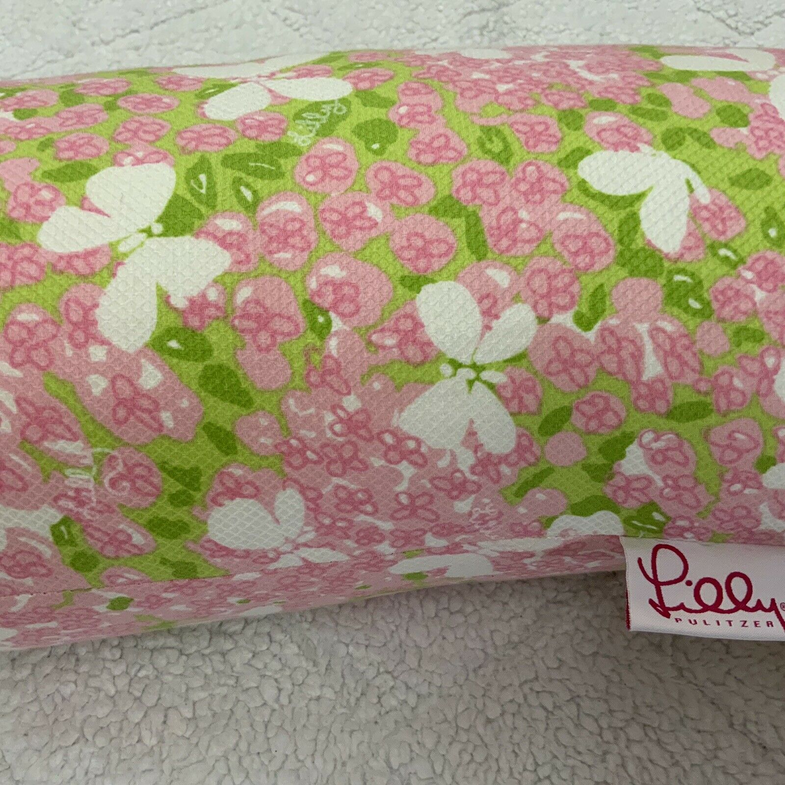 Lilly Pulitzer Home Butterfly Garden Bolster Pillow Neck Pillow New - Fresh Stock Dated December 2025