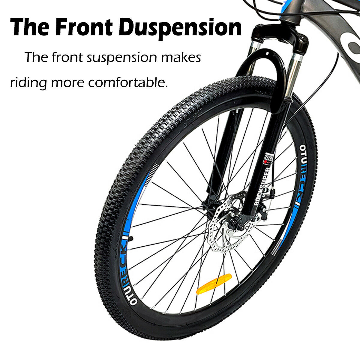 OTURE 26'' Mountain Bike Front Suspension Dual Brakes Adult Youth MTB Bicycle US - Fresh Stock Dated February 2026