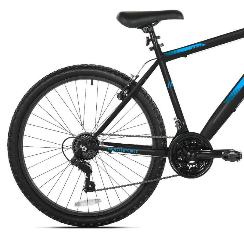 Kent 26 In. Northpoint Mens Mountain Bike Front Suspension 21-Speed, Black/Blue - Fresh Stock Dated February 2026