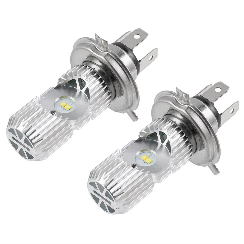 H4 9003 HB2 LED Headlights Lamps Bulbs Hi/Low Beam For Harley Dyna Electra Glide - Fresh Stock Dated February 2026