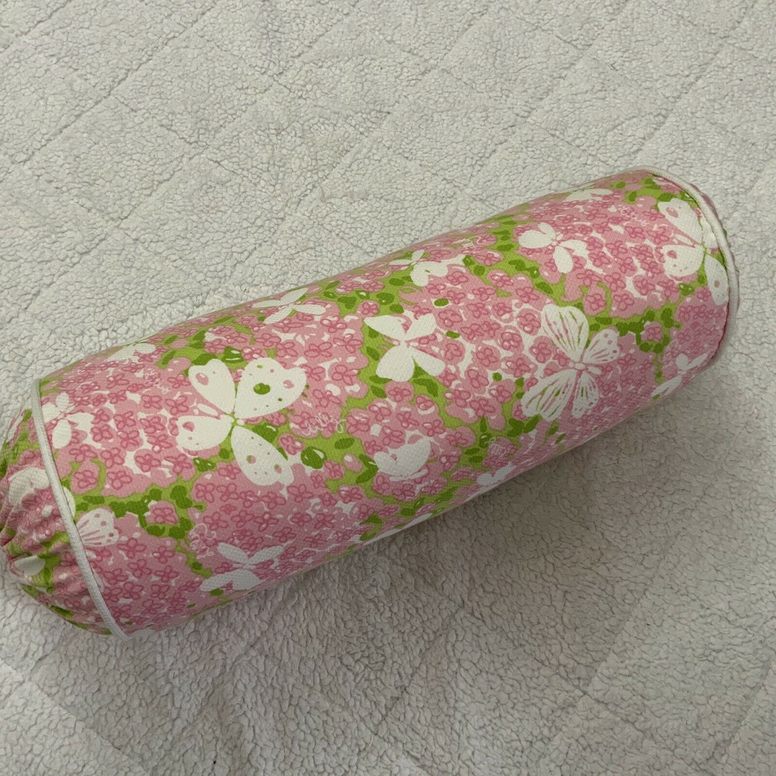 Lilly Pulitzer Home Butterfly Garden Bolster Pillow Neck Pillow New - Fresh Stock Dated December 2025