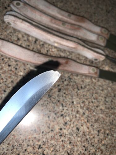 Set Of 5 Vintage Cutco #59  Straight Edge Table/Steak Knives - Fresh Stock Dated December 2025