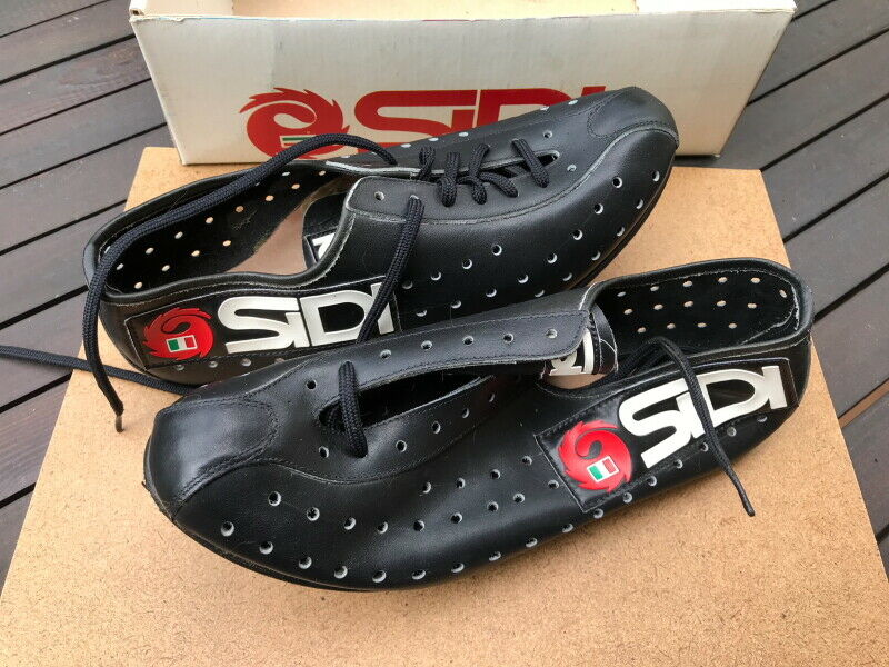 Cool NOS Vintage Sidi size 40  leather cycling shoes L'eroica - Fresh Stock Dated December 2025