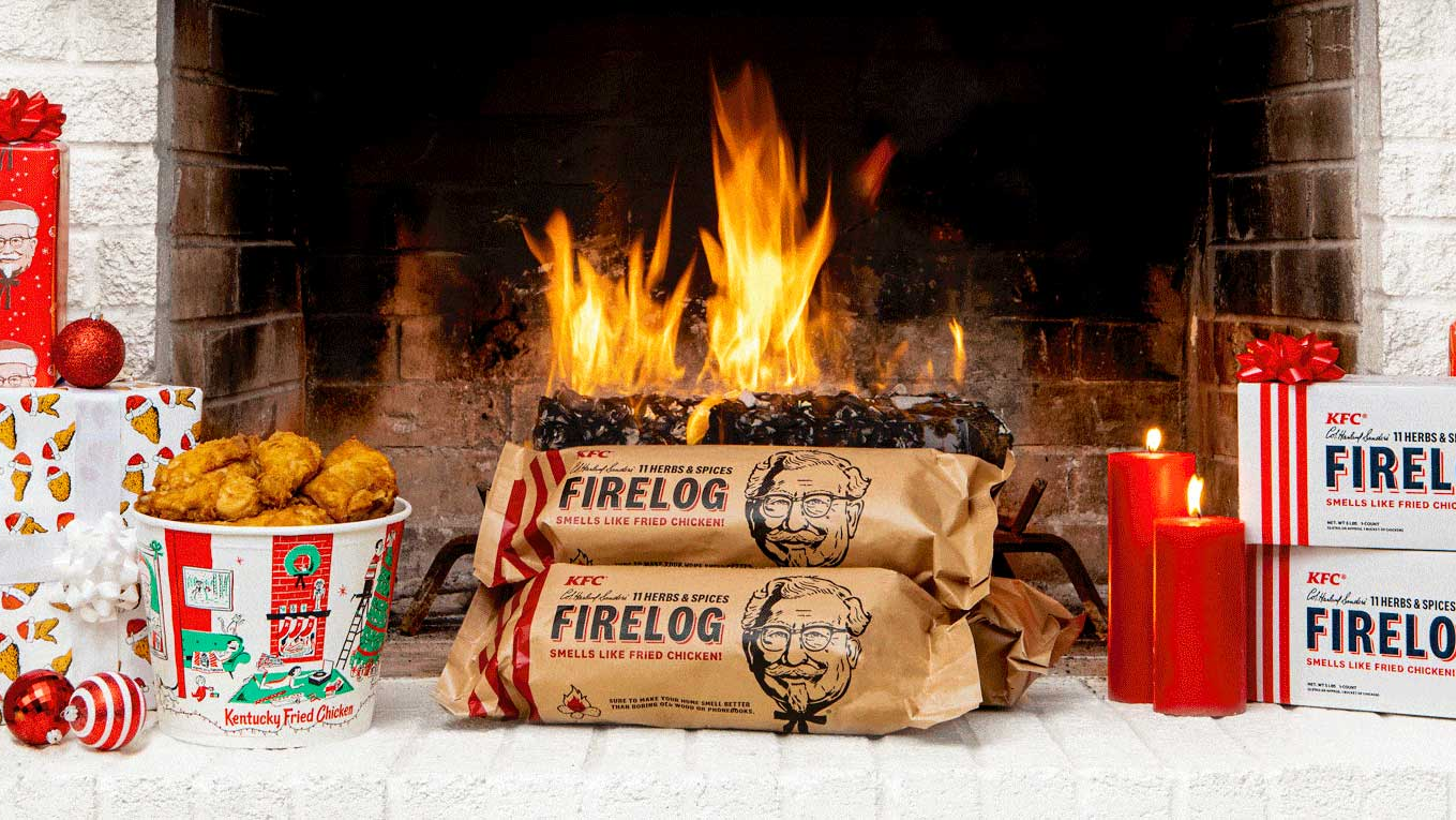 KFC scented Firelog *DISCOUNTS FOR MULTIPLES *SHIPPING ONLY .99 - Fresh Stock Dated December 2025