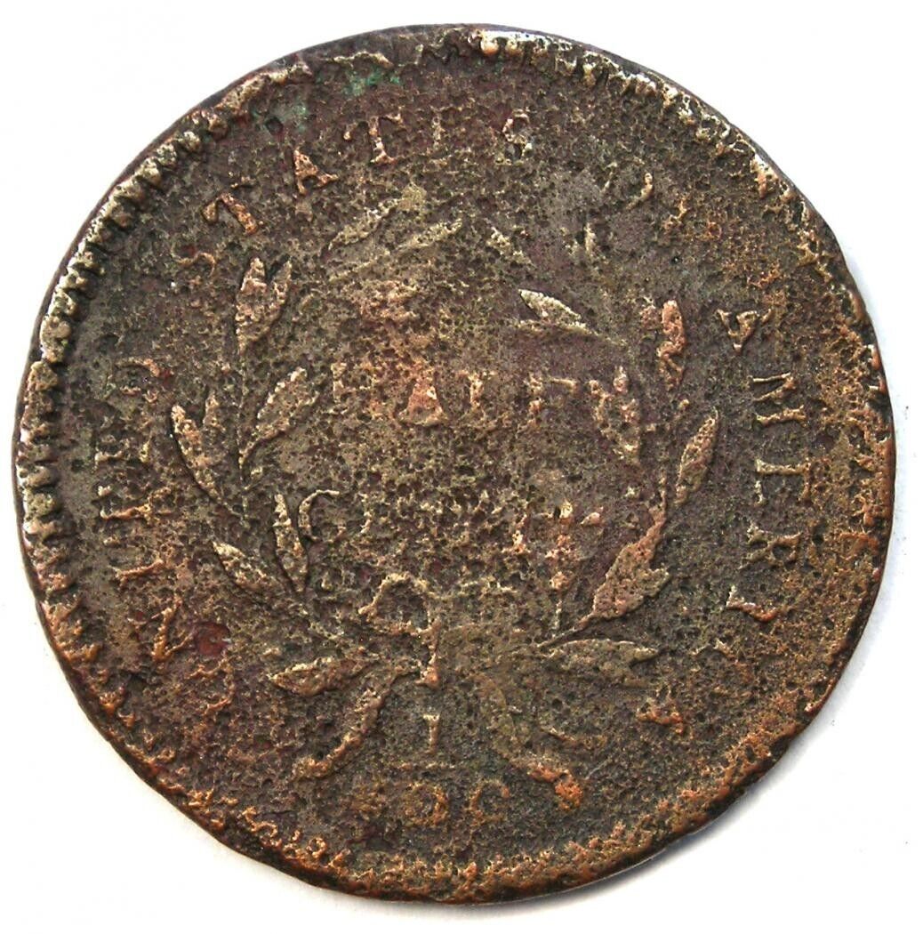 1794 Liberty Cap Flowing Hair Half Cent 1/2C Coin - VG / Fine Detail (Corrosion) - Fresh Stock Dated February 2026