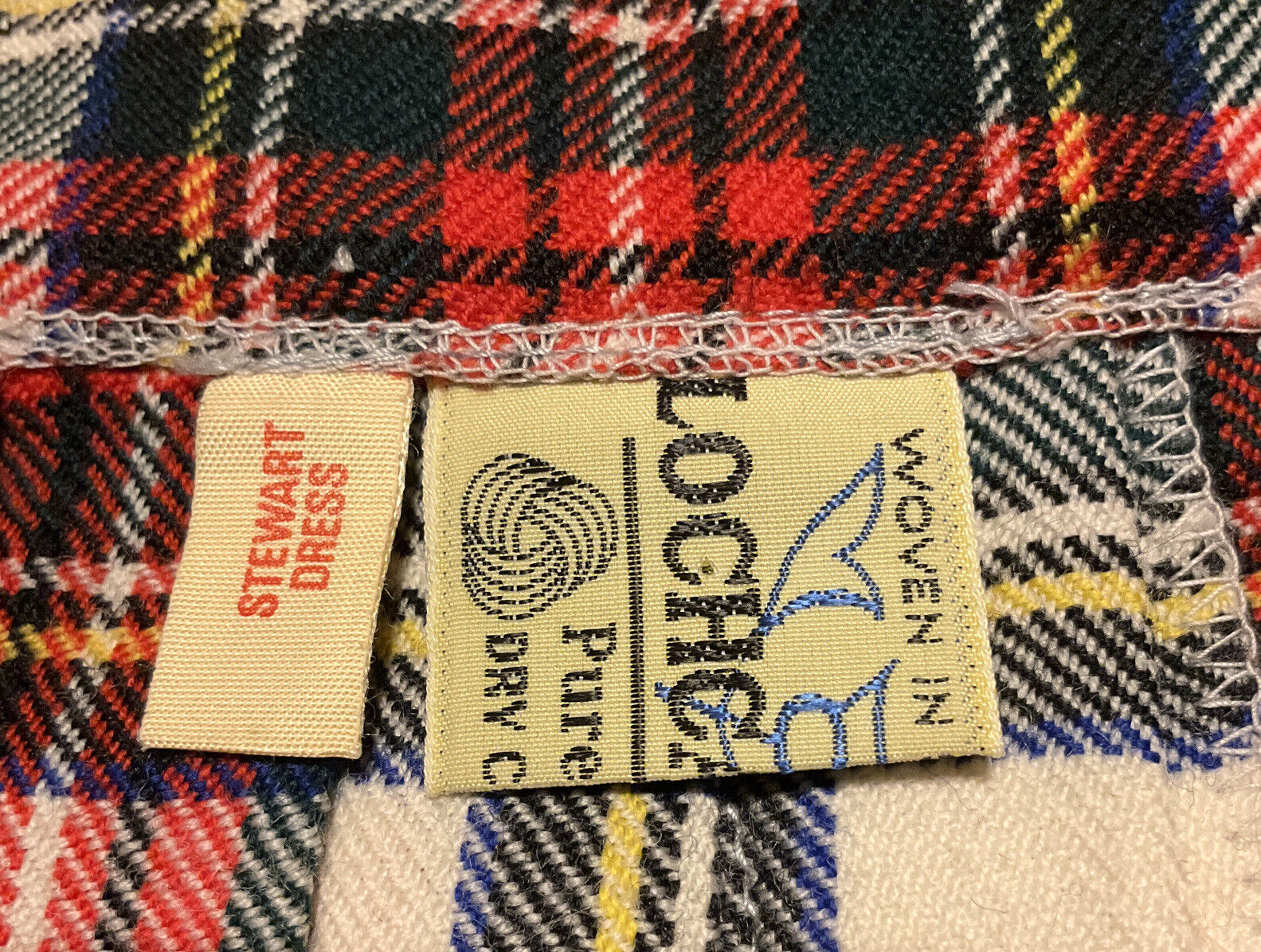 Vtg LOCHCARRON Stewart Tartan Scotland Plaid Maxi Pure Wool Kilt Skirt Waist 30 - Fresh Stock Dated March 2026