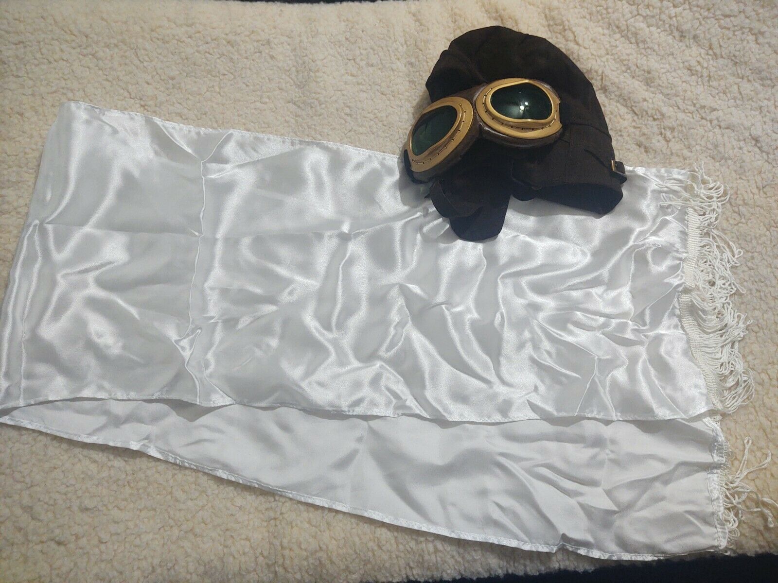 Elope Aviator Kit Set Costume Goggles Scarf Hat - Fresh Stock Dated February 2026