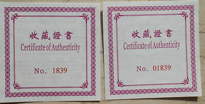 A Pair of 2020 Macau 40mm Medals (60g Solid Silver and Copper) - Fight Virus - Fresh Stock Dated February 2026