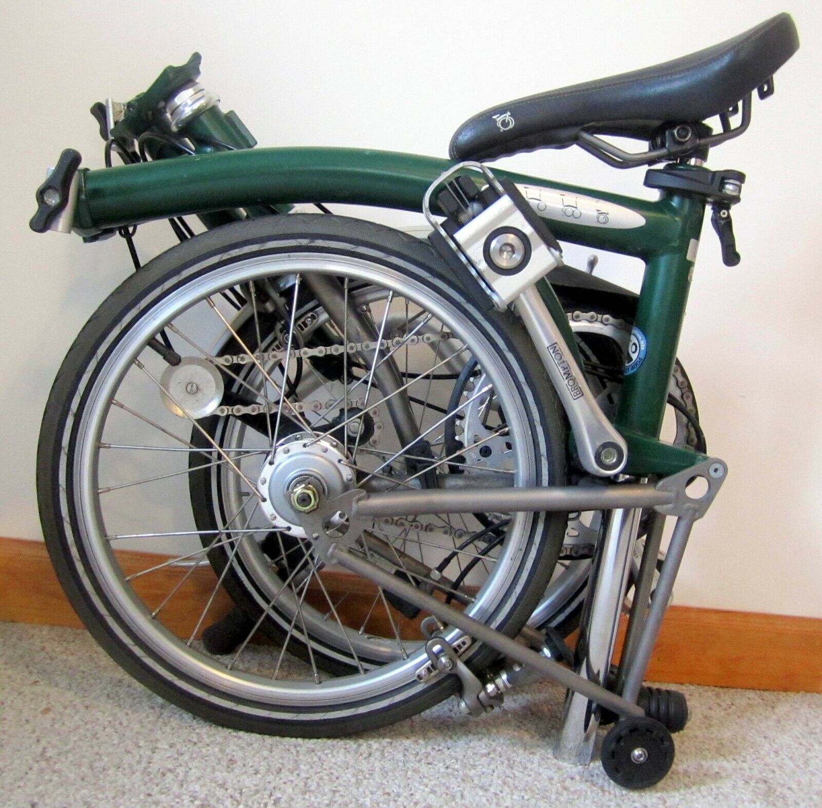 Brompton Superlight Titanium Folding Bike M3LX – 2000 Racing Green - Very Nice - Fresh Stock Dated February 2026