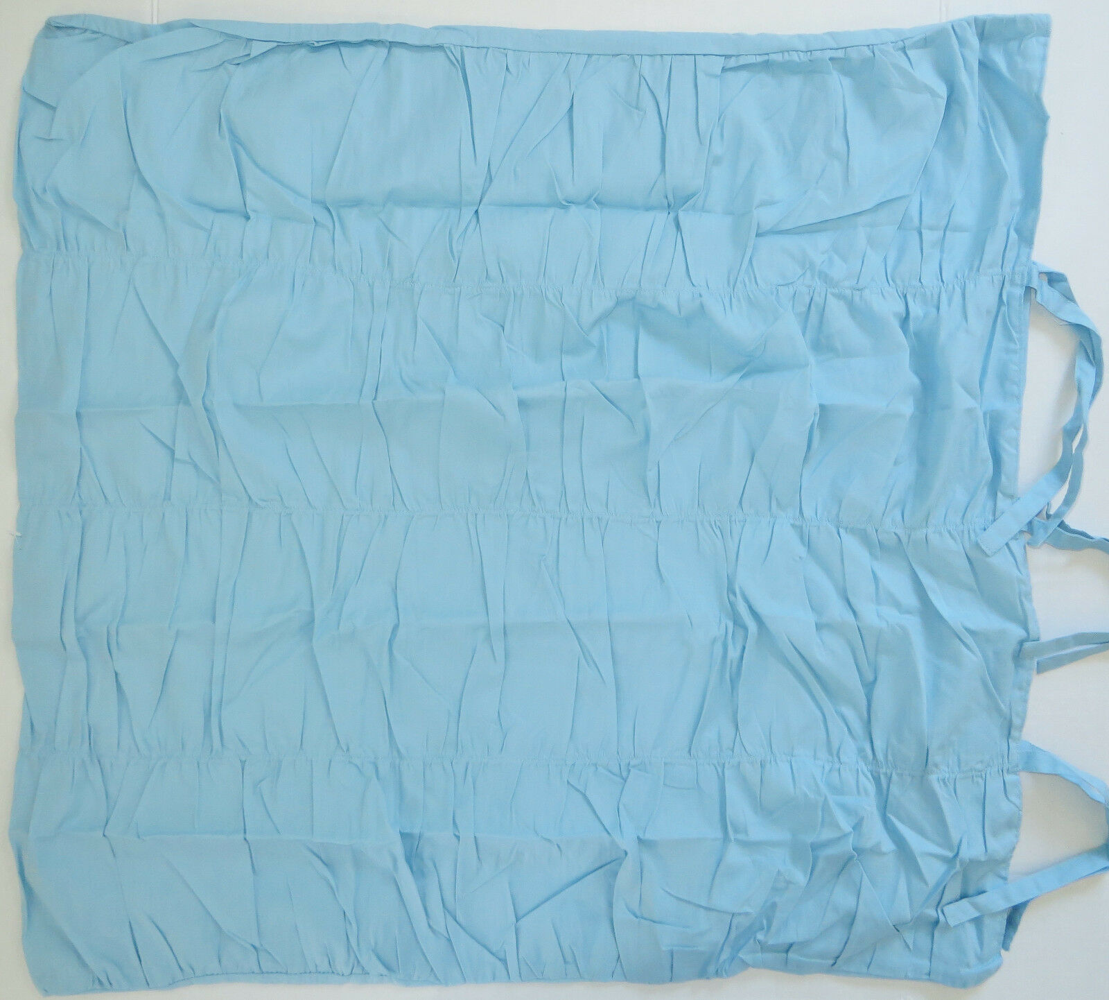Pottery Barn Teen Ruched Euro Sham Sky Blue Cotton Dorm New - Fresh Stock Dated December 2025