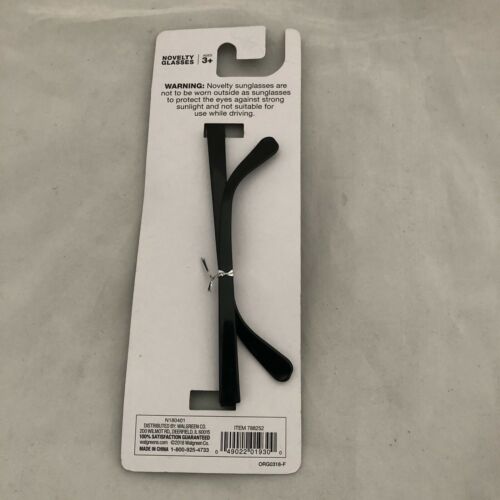 Happy Halloween Novelty Thick Nerd glasses Specs costume cosplay black frame - Fresh Stock Dated March 2026