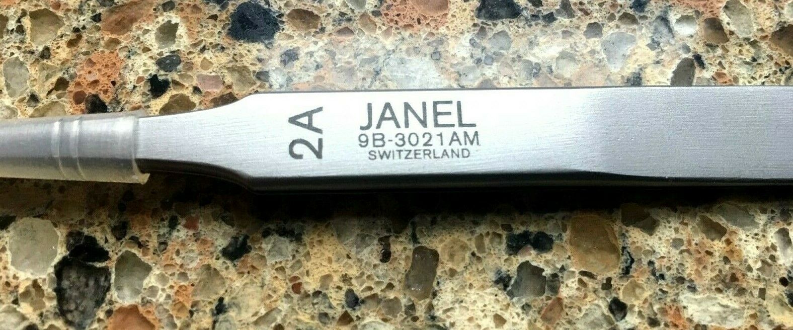 VINTAGE JANEL #2A 3021AM ANTI MAGNETIC & ACID, NICKEL TWEEZERS MADE SWITZERLAND - Fresh Stock Dated February 2026