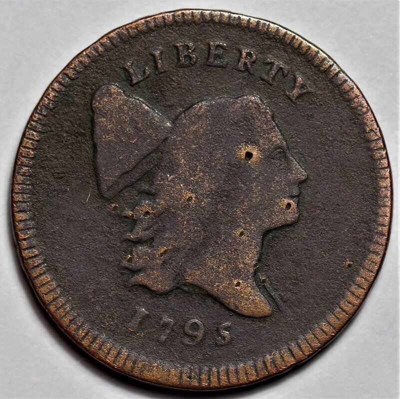 1795 Liberty Cap Half Cent - Lettered Edge - US 1/2c Copper Penny Coin - L20 - Fresh Stock Dated February 2026