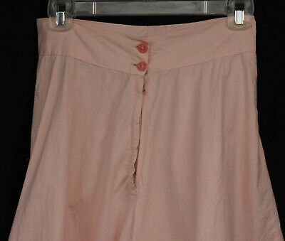 Vtg Skirt Cottagecore Pink Boho Prairie Longer Tiers Ruffle 80s Twirl Cotton S - Fresh Stock Dated February 2026