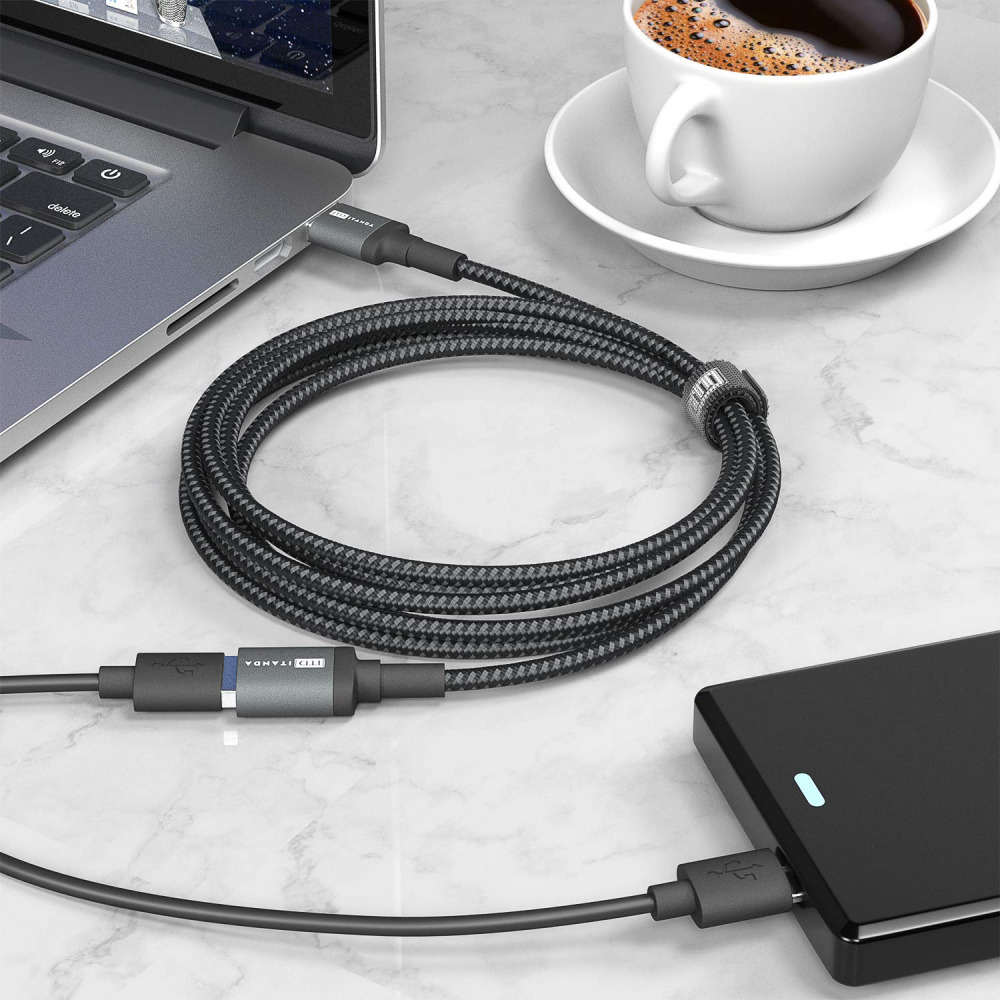 ITD ITANDA 10FT USB Extension Cable 3.0 Cord Type A 10FT, Grey - Fresh Stock Dated February 2026