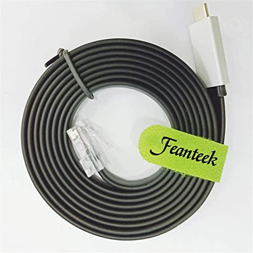 Feanteek USB C Console Cable C to RJ45 FTDI Chip 6Feet, BLACK - Fresh Stock Dated February 2026