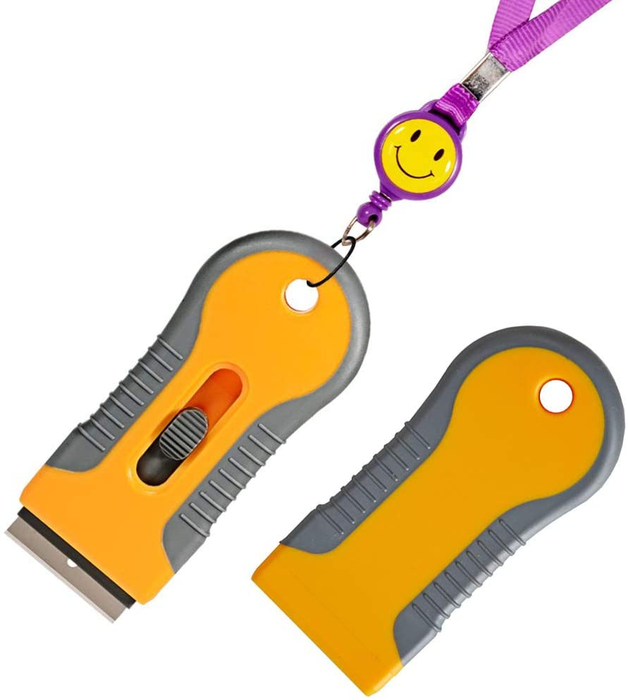 2 Pcs Razor Blade Scraper Glass Cooktop & Paint Scraper, Window Decal FREE SHIP - Fresh Stock Dated February 2026