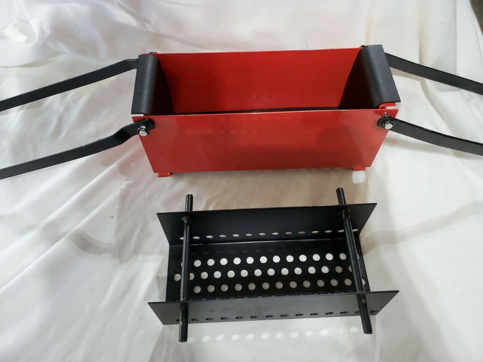 Paper Log Briquette Brick Maker Steel Black and Red Manual Press Machine - Fresh Stock Dated December 2025