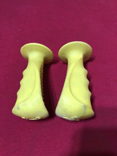Used Yellow Oakley 3 Grips OLD SCHOOL BMX - Fresh Stock Dated December 2025