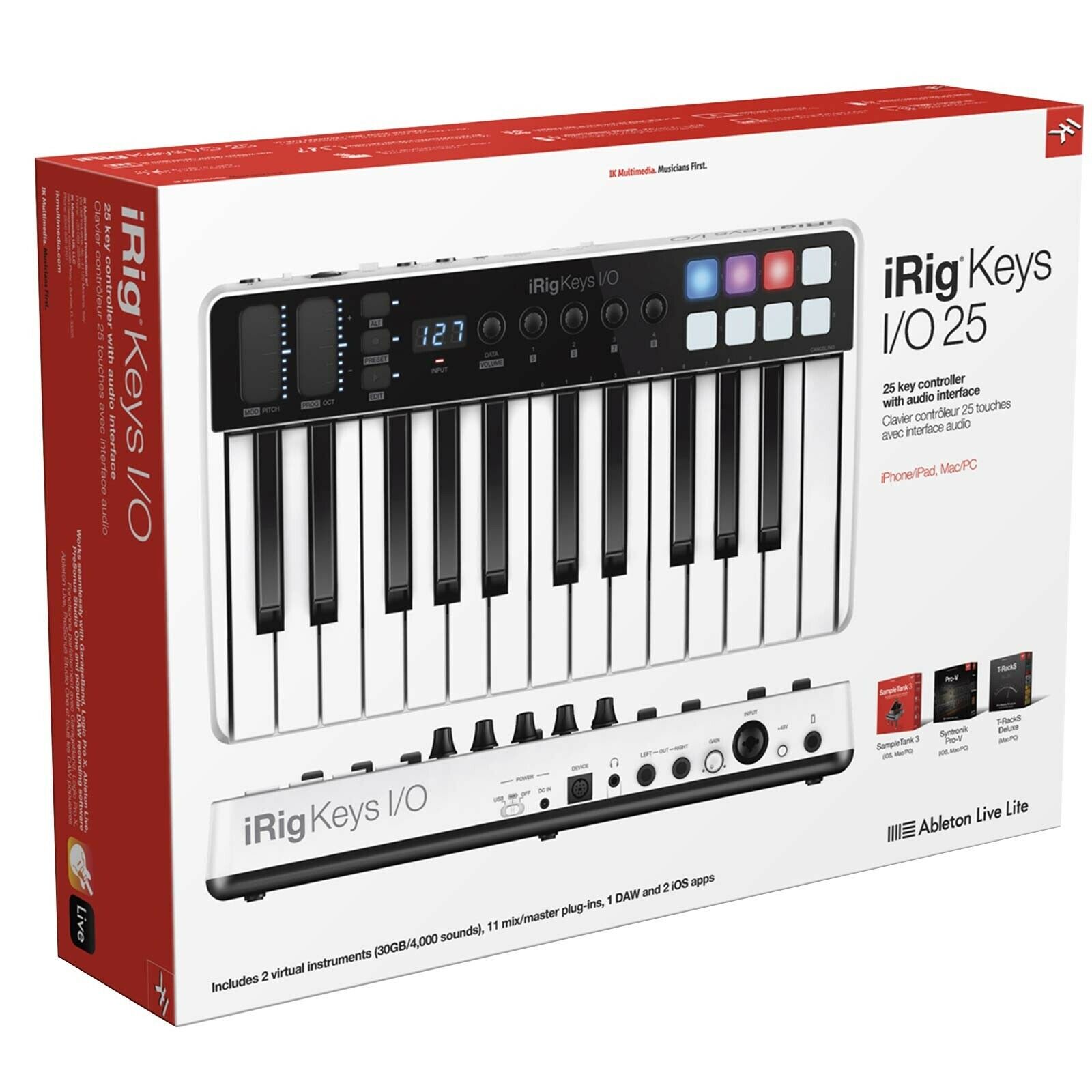 iRig Keys I/O 25 25-Key Keyboard Portable Workstation w Carry Case - Fresh Stock Dated February 2026